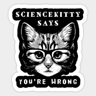 Sciencekitty Says Sticker